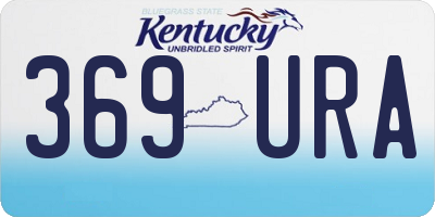 KY license plate 369URA