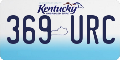 KY license plate 369URC
