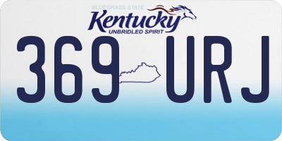 KY license plate 369URJ