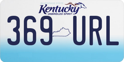 KY license plate 369URL