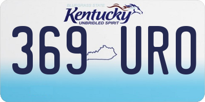 KY license plate 369URO