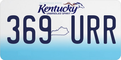 KY license plate 369URR