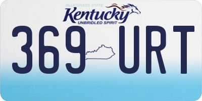 KY license plate 369URT