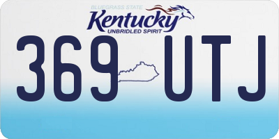 KY license plate 369UTJ