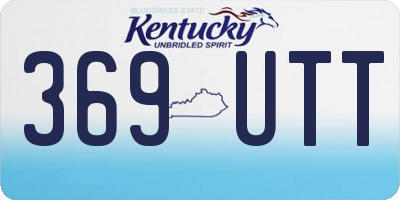 KY license plate 369UTT