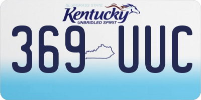 KY license plate 369UUC