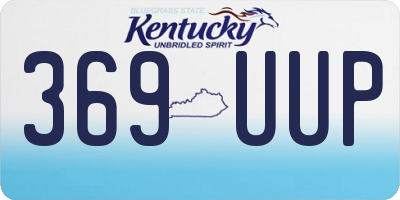 KY license plate 369UUP