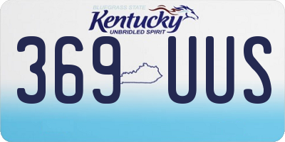 KY license plate 369UUS