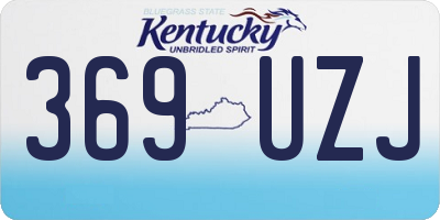 KY license plate 369UZJ