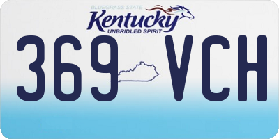 KY license plate 369VCH