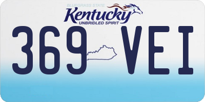 KY license plate 369VEI