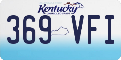 KY license plate 369VFI