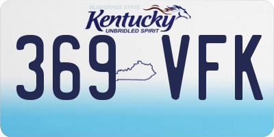 KY license plate 369VFK