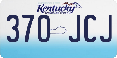 KY license plate 370JCJ