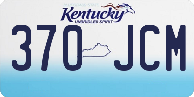 KY license plate 370JCM