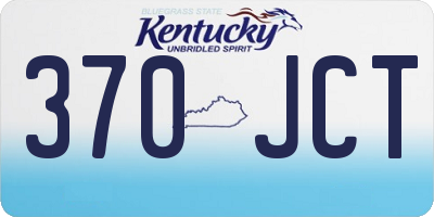 KY license plate 370JCT