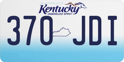 KY license plate 370JDI