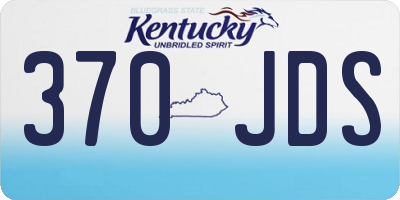 KY license plate 370JDS