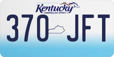 KY license plate 370JFT