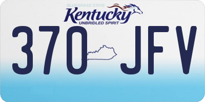 KY license plate 370JFV