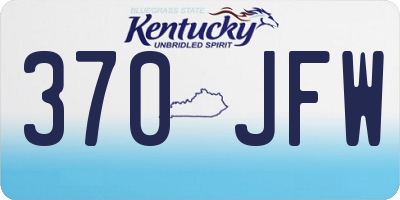 KY license plate 370JFW