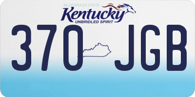 KY license plate 370JGB