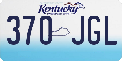 KY license plate 370JGL