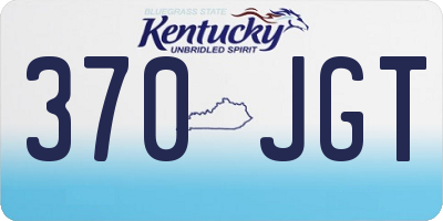 KY license plate 370JGT