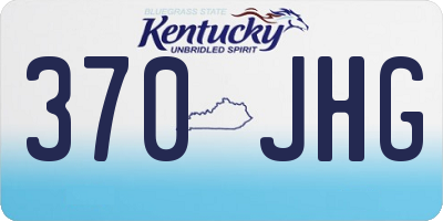 KY license plate 370JHG