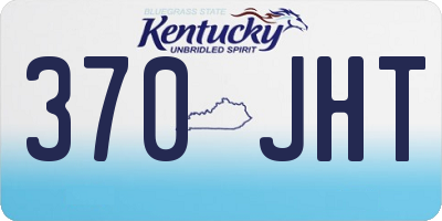 KY license plate 370JHT