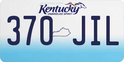 KY license plate 370JIL