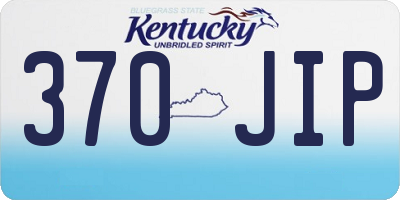 KY license plate 370JIP