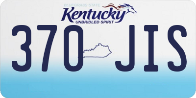 KY license plate 370JIS