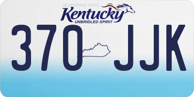 KY license plate 370JJK