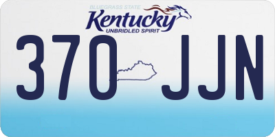 KY license plate 370JJN
