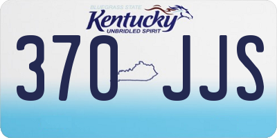 KY license plate 370JJS