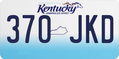 KY license plate 370JKD
