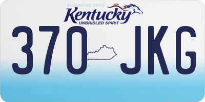 KY license plate 370JKG