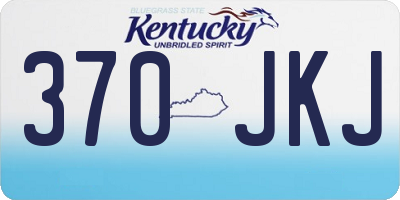KY license plate 370JKJ