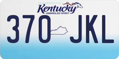 KY license plate 370JKL