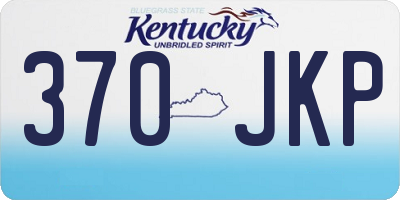 KY license plate 370JKP