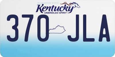 KY license plate 370JLA