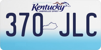 KY license plate 370JLC