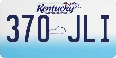 KY license plate 370JLI