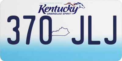 KY license plate 370JLJ