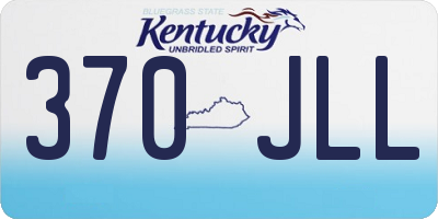 KY license plate 370JLL