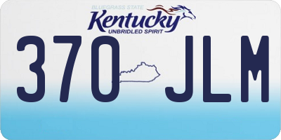 KY license plate 370JLM