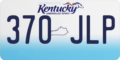 KY license plate 370JLP