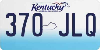 KY license plate 370JLQ