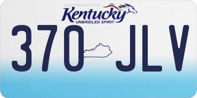 KY license plate 370JLV
